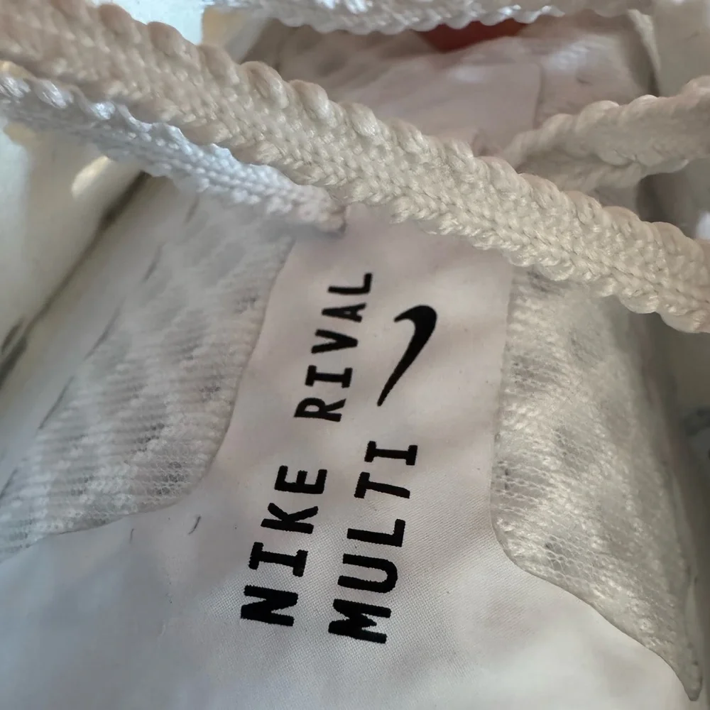 Nike White & Black Track Spikes Mens 10.5
